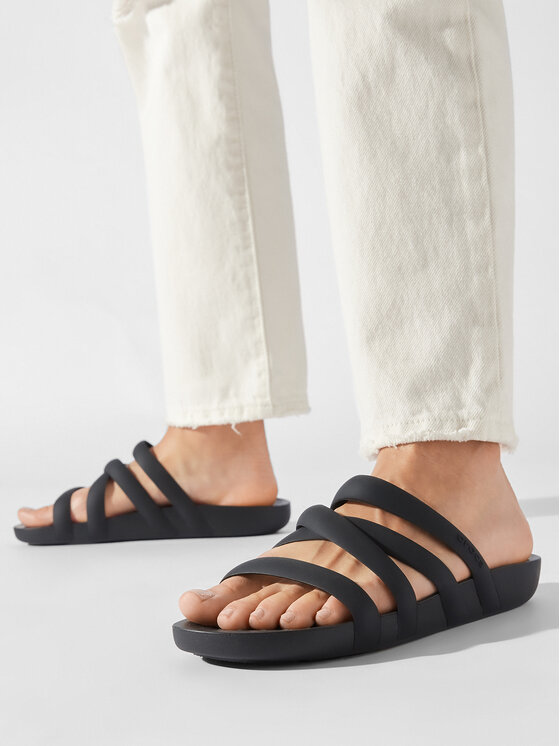 Crocs Crocs Šlepetės Splash Strappy Sandal 208217 Juoda