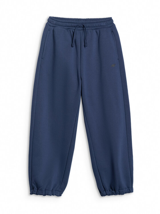 4F 4F Spodnie dresowe CAMPUS VIBES Granatowy Loose Fit