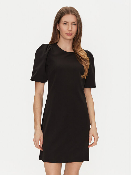 Haveone Haveone Φόρεμα κοκτέιλ AFS-M064 Μαύρο Regular Fit