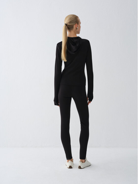 La Mania La Mania Legginsy MELL Czarny Basic Fit