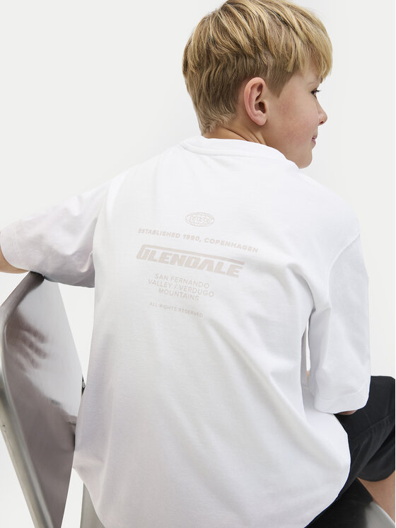 Jack & Jones Junior Jack & Jones Junior T-Shirt Interlude 12274719 Fioletowy Loose Fit