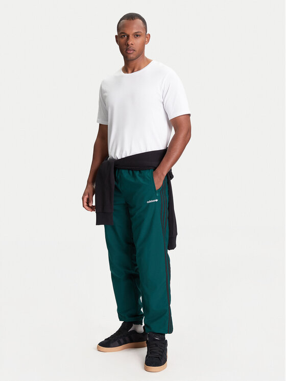 adidas adidas Donji dio trenerke Brushed JX3079 Zelena Regular Fit