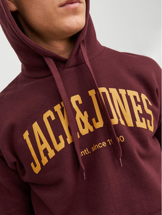 Jack & Jones Jack & Jones Bluza Josh 12236513 Bordowy Standard Fit