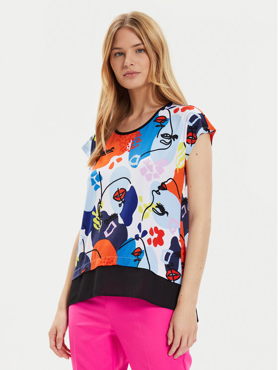 Joseph Ribkoff Joseph Ribkoff Tricou 241308 Colorat Regular Fit