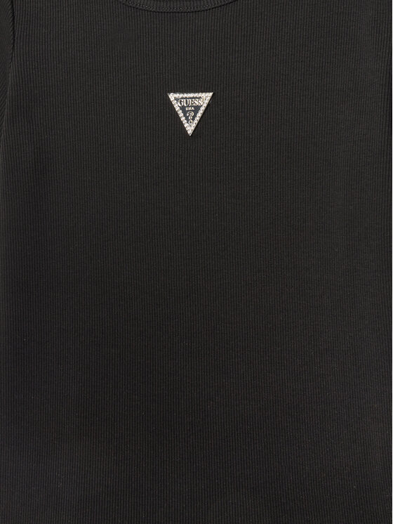 Guess Guess Tričko J5YP03 KB1O1 Čierna Regular Fit
