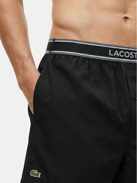 Lacoste Lacoste Set de boxeri﻿ 7H4972 Negru