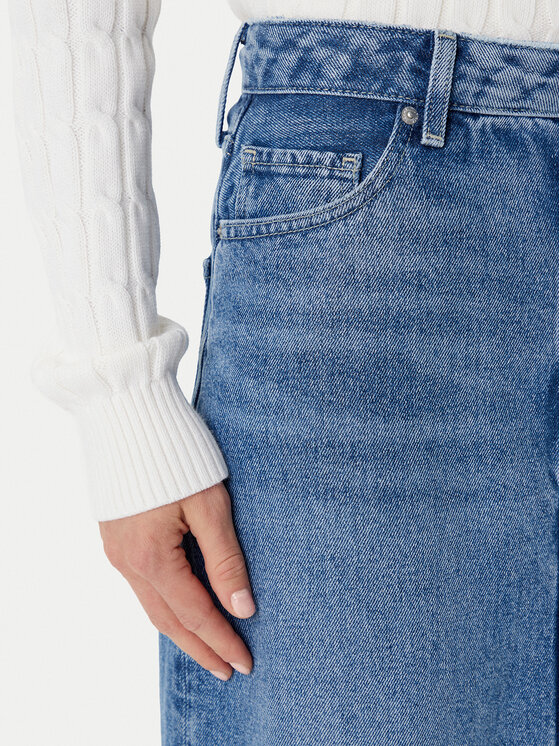 Tommy Hilfiger Tommy Hilfiger Farmer szoknya WW0WW46503 Kék Regular Fit