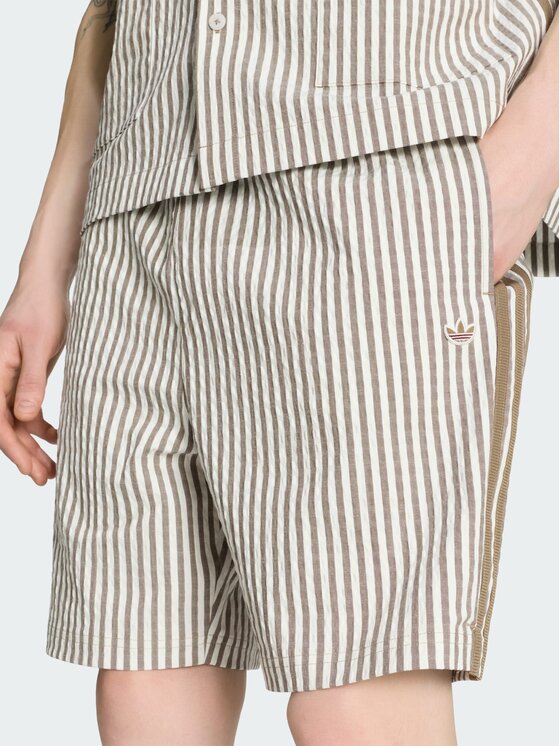 adidas adidas Szorty materiałowe 167902 Beżowy Regular Fit