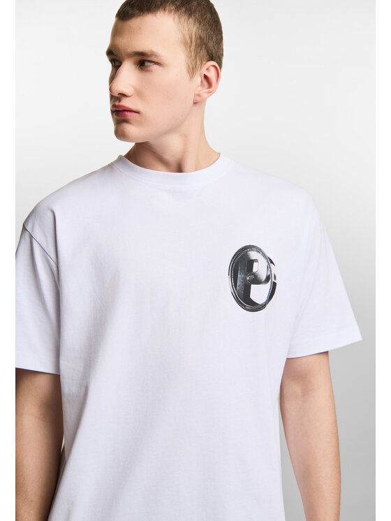 PROSTO. PROSTO. T-Shirt P Rim KL261MTEE1162 Biały Oversize