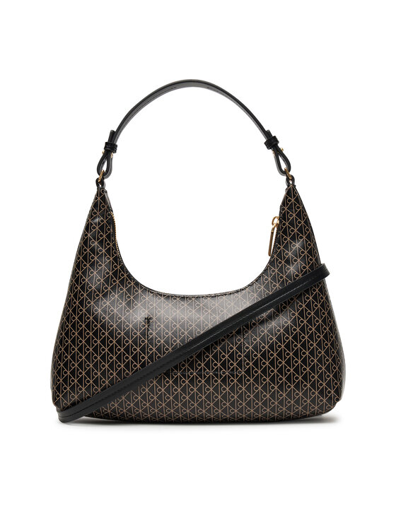 Calvin Klein Calvin Klein Kabelka Emblem Aop Conv Shoulder Bag LV04F3298G Čierna