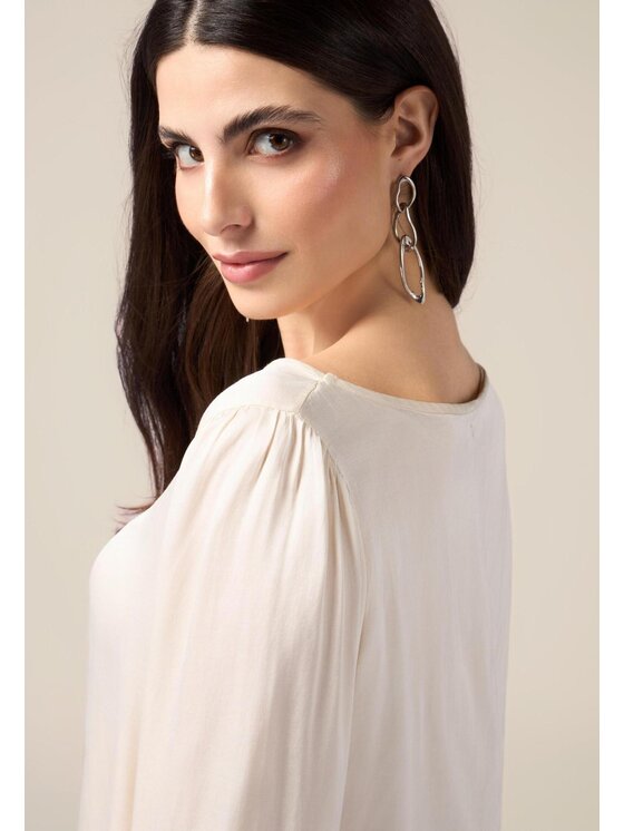 Oltre Oltre Blusa 2464R003023N021 Bianco Regular Fit