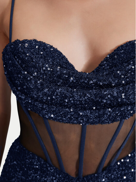Hey Kyla Hey Kyla Estélyi ruha 5AI064HK Sötétkék Regular Fit