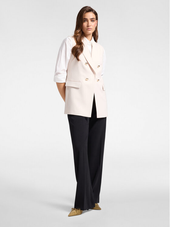 Elena Mirò Elena Mirò Giacca outdoor R811Z000023N051 Bianco Slim Fit
