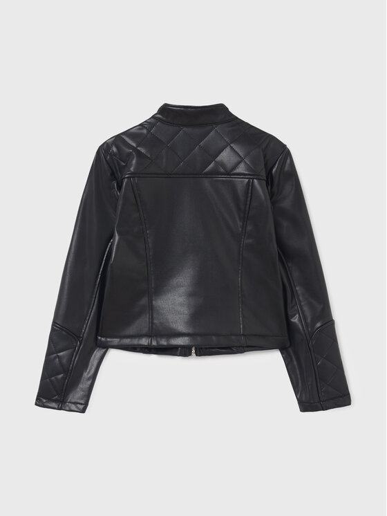 Giacca in similpelle 7476 Nero Regular Fit