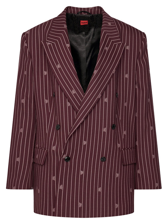 HUGO HUGO Sakoi Antegi 50554428 Tamnocrvena Relaxed Fit