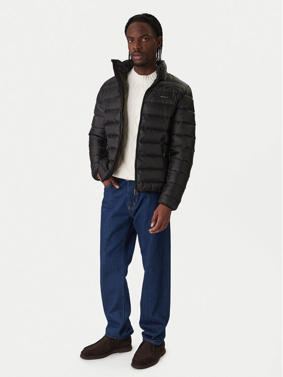 Gant Gant Vatovaná bunda 7006526 Černá Regular Fit