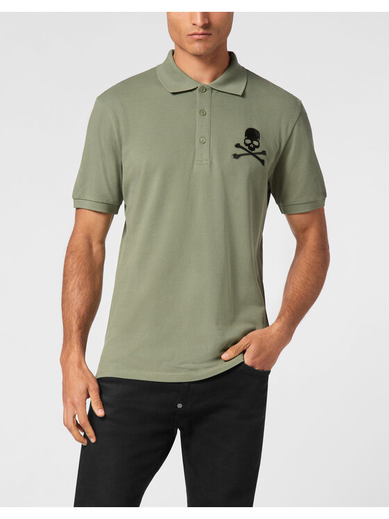 PHILIPP PLEIN PHILIPP PLEIN Polo 9407 Verde Slim Fit