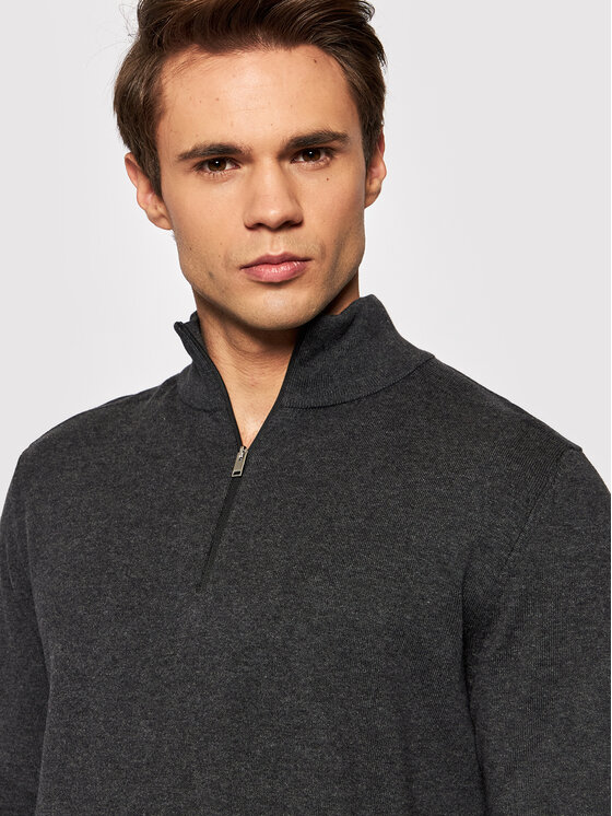 Selected Homme Selected Homme Pulover Berg 16074687 Gri Regular Fit