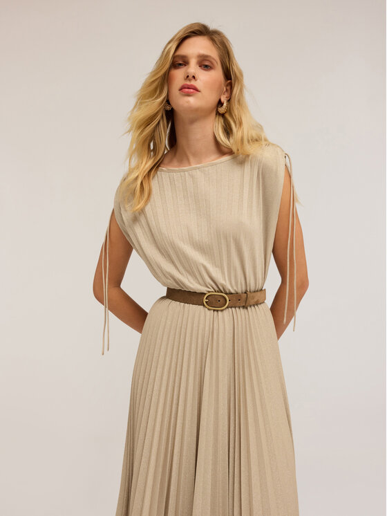 Motivi Motivi Vestito da giorno 7233Q003351N0R2 Crema A-Line Fit