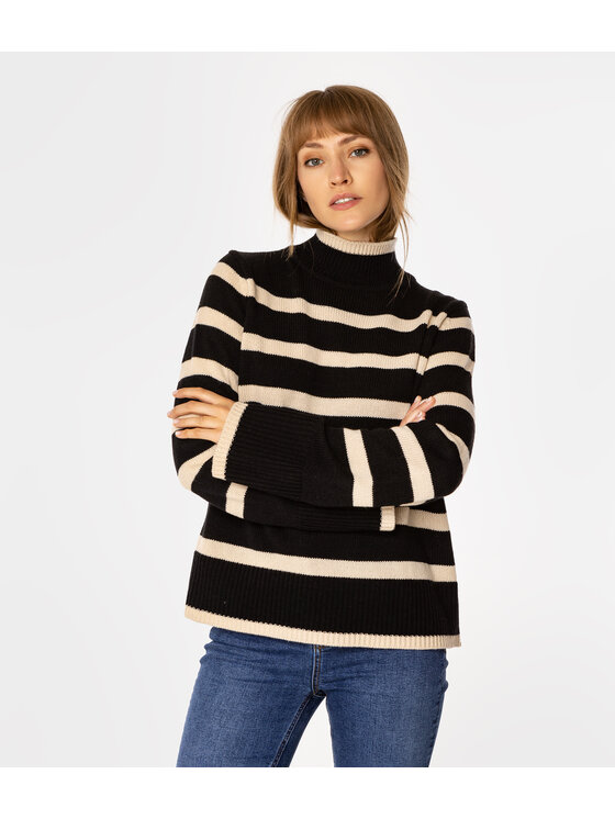 Lee Cooper Lee Cooper Sweter LUCIA Czarny Regular Fit