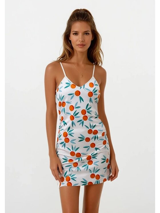 DKaren Lingerie DKaren Lingerie Halka HK019 Pomarańczowy Classic Fit