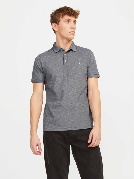 Jack&Jones Polo Paulos 12136668 Melns Slim Fit