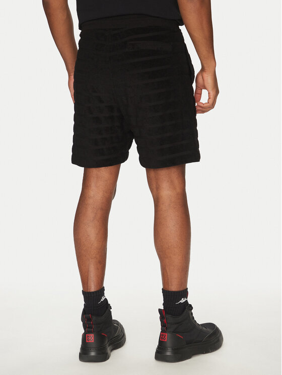 HUGO HUGO Pantaloni scurți sport Dutowel 50535289 Negru Relaxed Fit