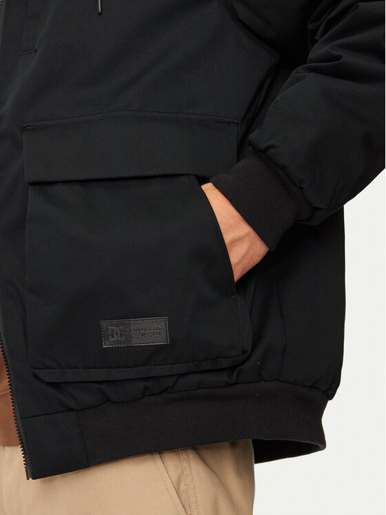 DC DC Демісезонна куртка Escalate ADYJK03177 Чорний Regular Fit