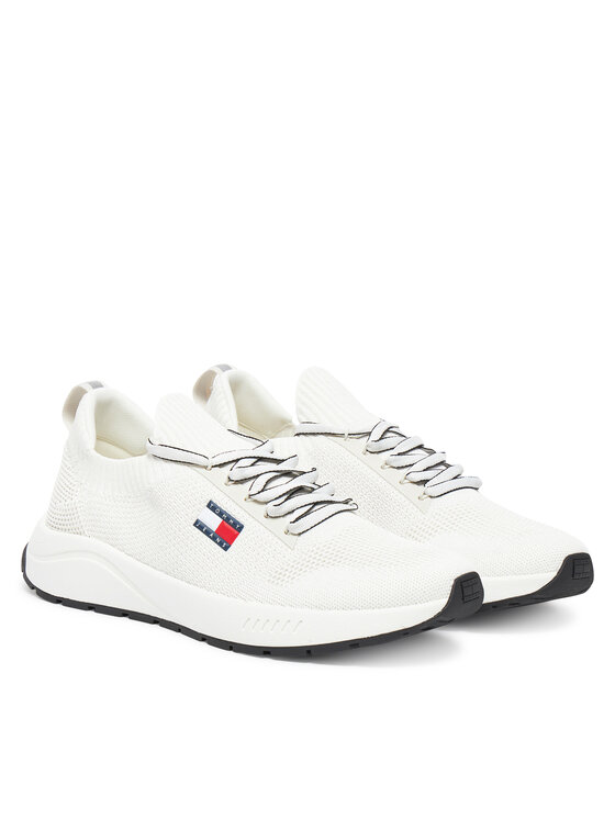 Tommy Jeans Tommy Jeans Снікерcи Tjm Runner Knitted EM0EM01580 Écru