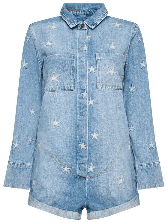 One Teaspoon One Teaspoon Jumpsuit Pac Star Prophecy 23692 Blau Relaxed Fit