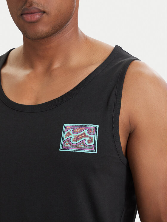 Billabong Billabong Tank top Crayon Wave EBYZT00302 Crna Regular Fit