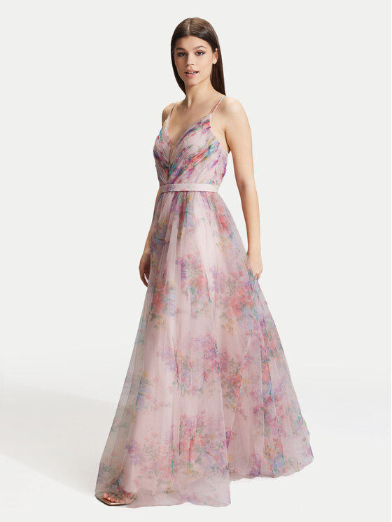 Hey Kyla Hey Kyla Večerna obleka 5AG045HK Roza Slim Fit