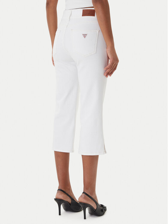 Guess Jeans Guess Jeans Jeans hlače W6GA2G D0131 Bela Regular Fit