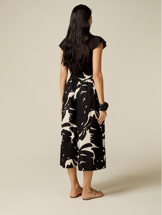 Oltre Oltre Spódnica maxi 1015J000312N0Z3 Czarny Regular Fit