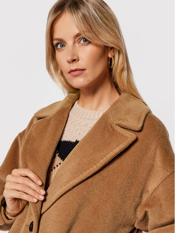 Marella Marella Volneni plašč Azzorre 30160616 Rjava Regular Fit
