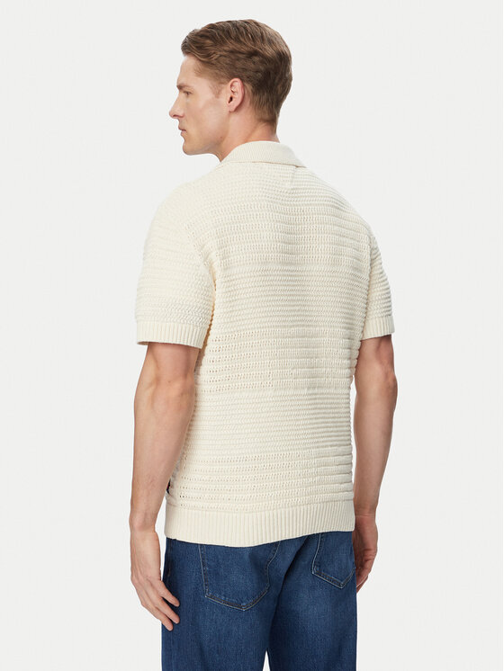 Tommy Jeans Tommy Jeans Πουκάμισο Crochet DM0DM23373 Ανοιχτό μπεζ Regular Fit