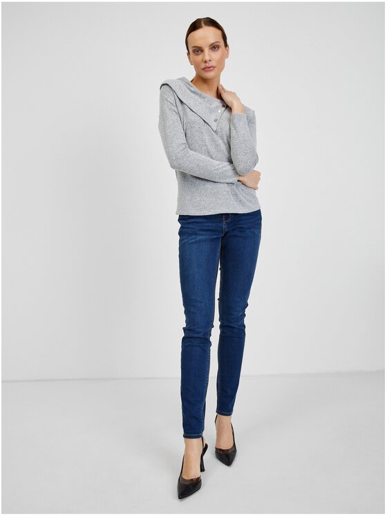 Orsay Orsay Koszula 180202-692000__L Szary Regular Fit