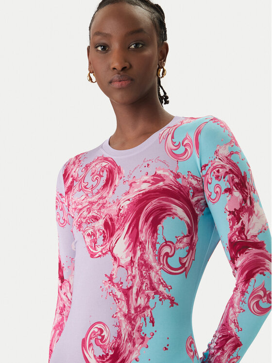 Versace Jeans Couture Versace Jeans Couture Haljina za svaki dan 80HAO9P0 JS547 Šarena Slim Fit