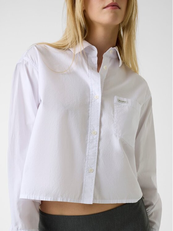 Guess Jeans Guess Jeans Top 180791 Bílá Classic Fit