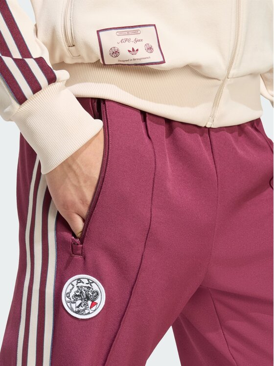 adidas adidas Spodnie dresowe Ajax Amsterdam Terrace Icons Czerwony Slim Fit