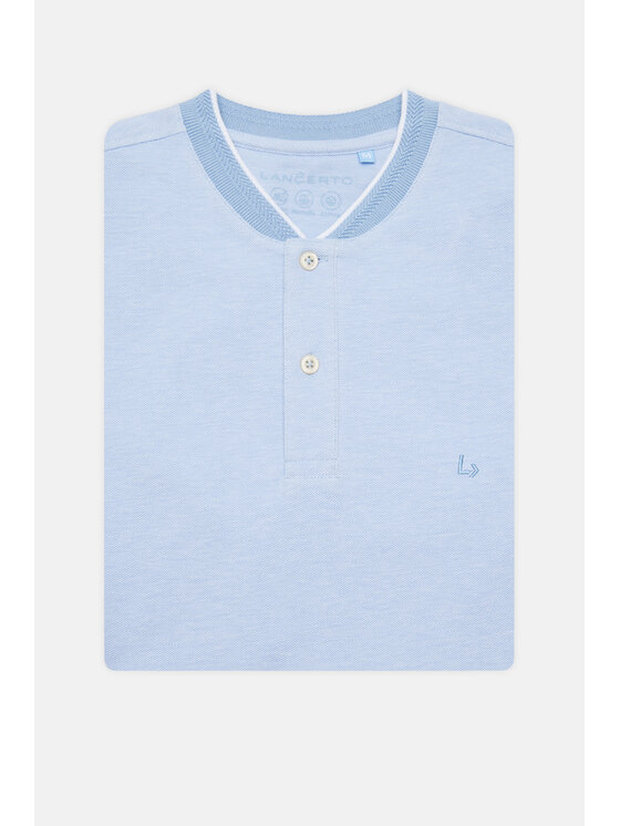 Lancerto Lancerto Polo Duke PO073124000002 Niebieski Regular Fit