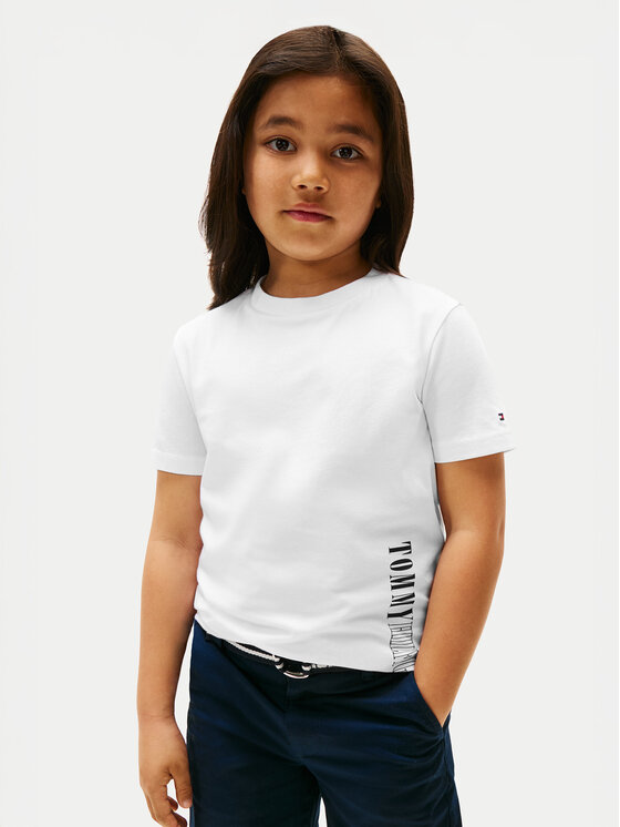 Tommy Hilfiger T-Shirt Graphic KB0KB09870 Biały Regular Fit