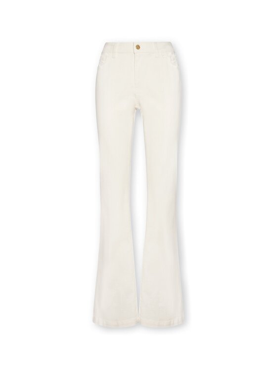 Elena Mirò Elena Mirò Spodnie materiałowe P701P000434N011 Biały Regular Fit