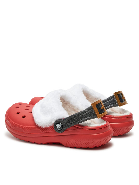 Crocs Crocs Şlapi Classic Lined Santa Clog 210933 Roșu