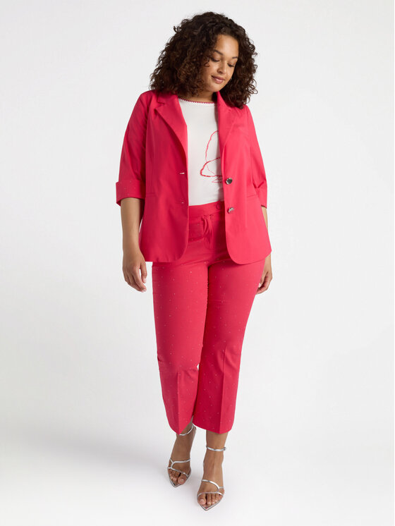 Fiorella Rubino Fiorella Rubino Pantaloni di tessuto P140L002113N019 Rosso Cropp Fit