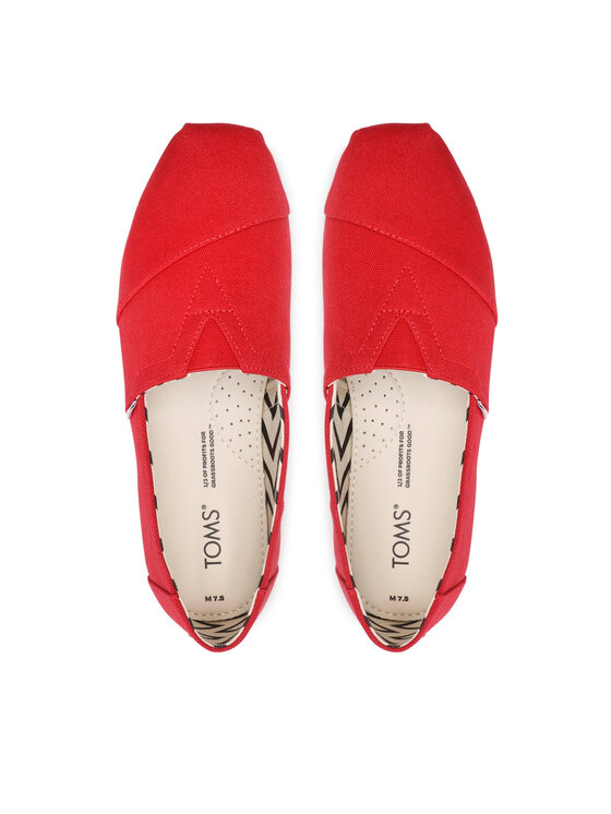 Toms Toms Туфлі Alpargata 10017665 Червоний
