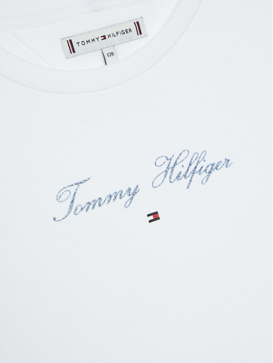 Tommy Hilfiger Tommy Hilfiger T-krekls KG0KG08298 S Balts Regular Fit