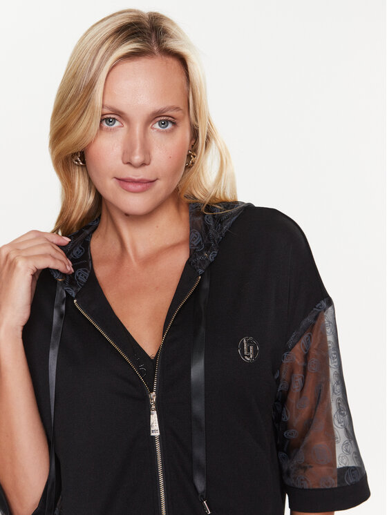 Liu Jo Sport Liu Jo Sport Світшот TA3228 J6595 Чорний Relaxed Fit