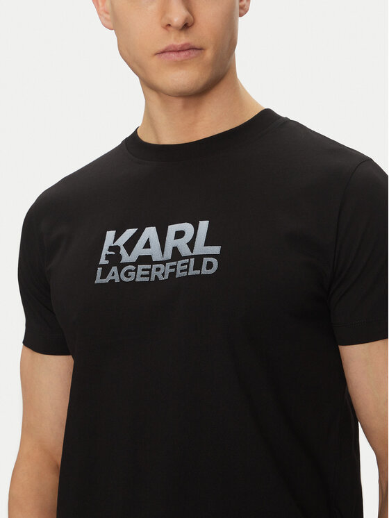 KARL LAGERFELD KARL LAGERFELD Póló 755064 552241 Fekete Regular Fit