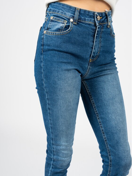 Silvian Heach Silvian Heach Jeansy CVA22178JE | Tetab Tmavomodrá Slim Fit